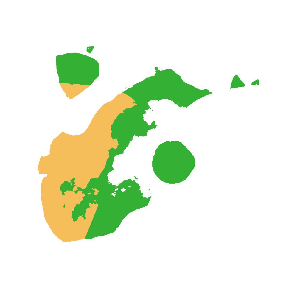 Biome Rust Map: Procedural Map, Size: 2000, Seed: 544351