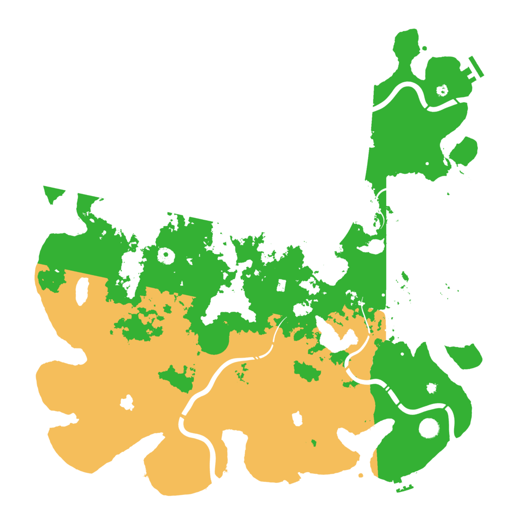 Biome Rust Map: Procedural Map, Size: 4500, Seed: 8455