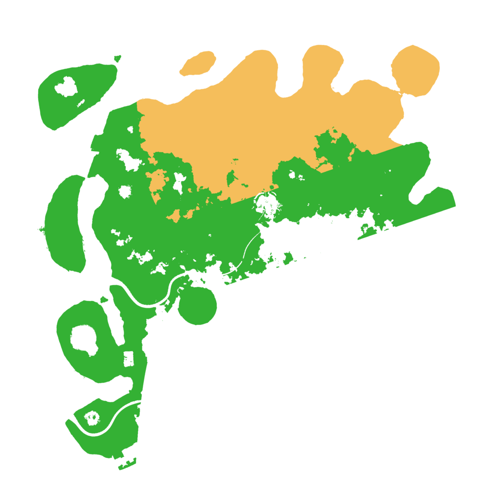 Biome Rust Map: Procedural Map, Size: 3500, Seed: 688725876