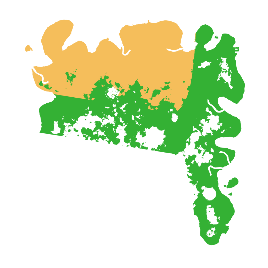 Biome Rust Map: Procedural Map, Size: 3800, Seed: 2666413