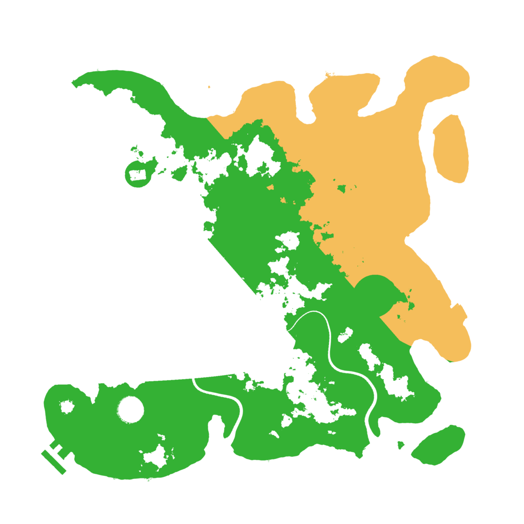 Biome Rust Map: Procedural Map, Size: 3500, Seed: 41122