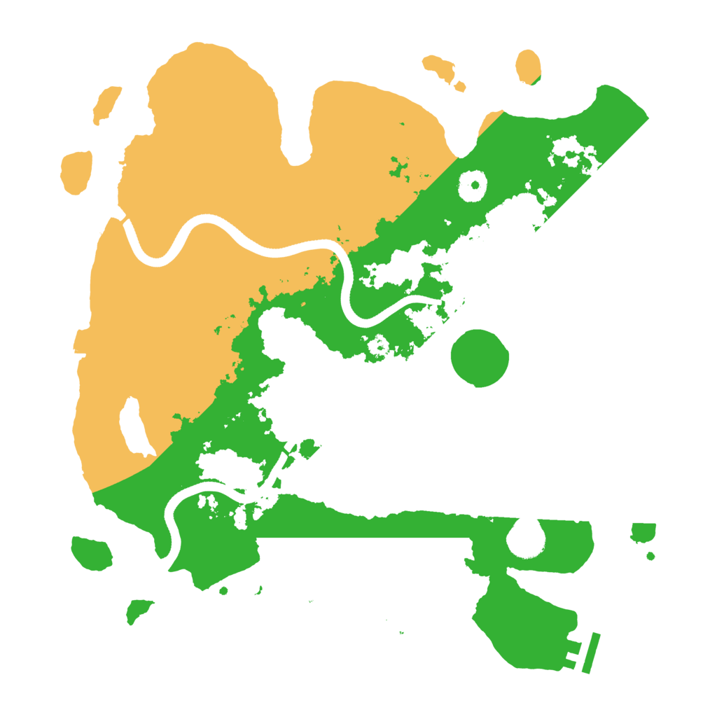 Biome Rust Map: Procedural Map, Size: 3500, Seed: 701865043