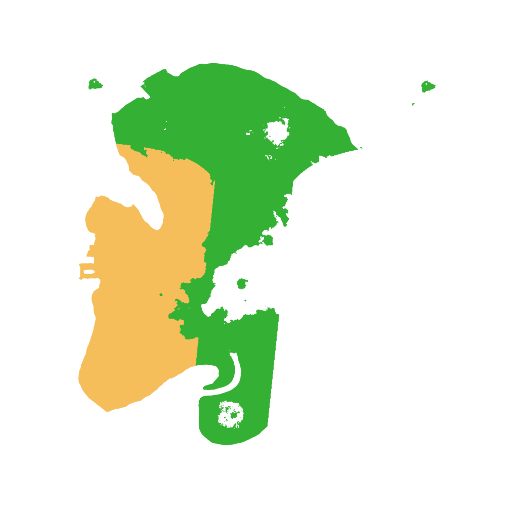 Biome Rust Map: Procedural Map, Size: 2000, Seed: 44368512