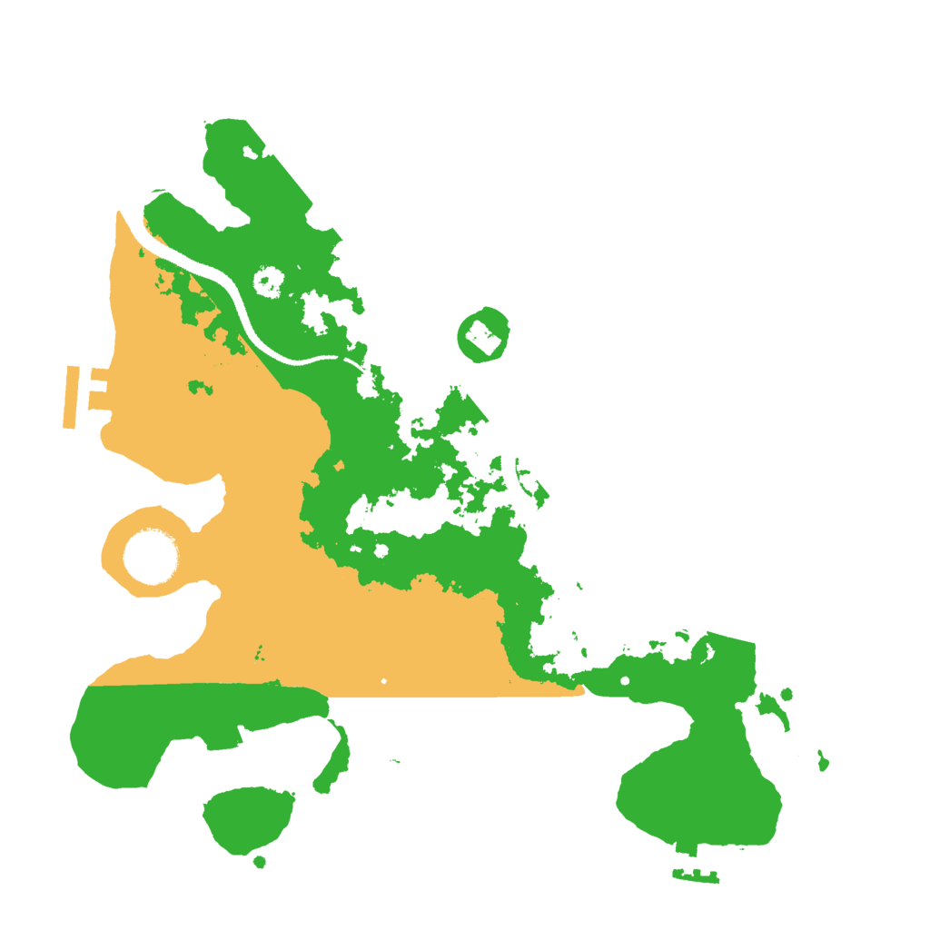 Biome Rust Map: Procedural Map, Size: 3000, Seed: 400412064