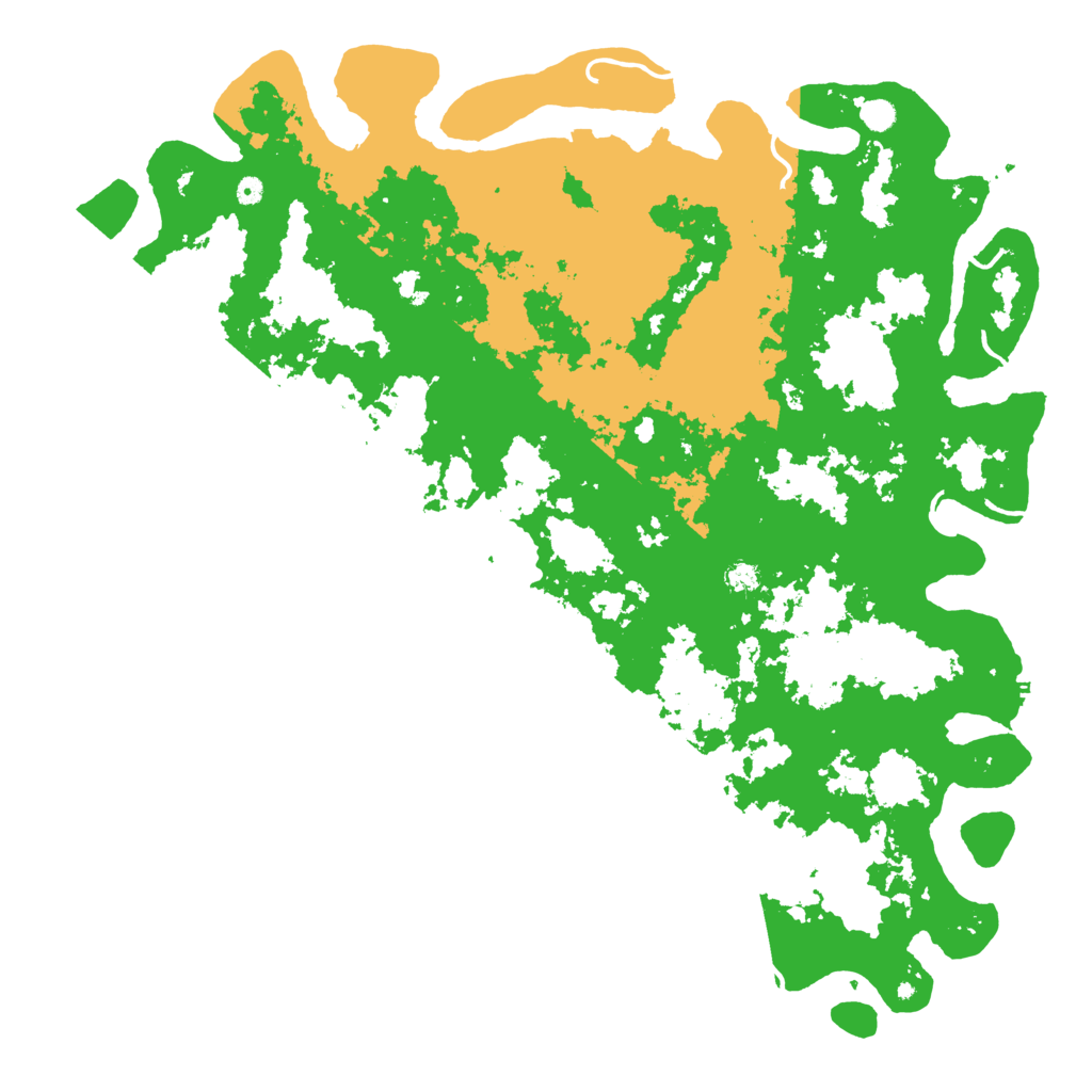 Biome Rust Map: Procedural Map, Size: 6000, Seed: 9438