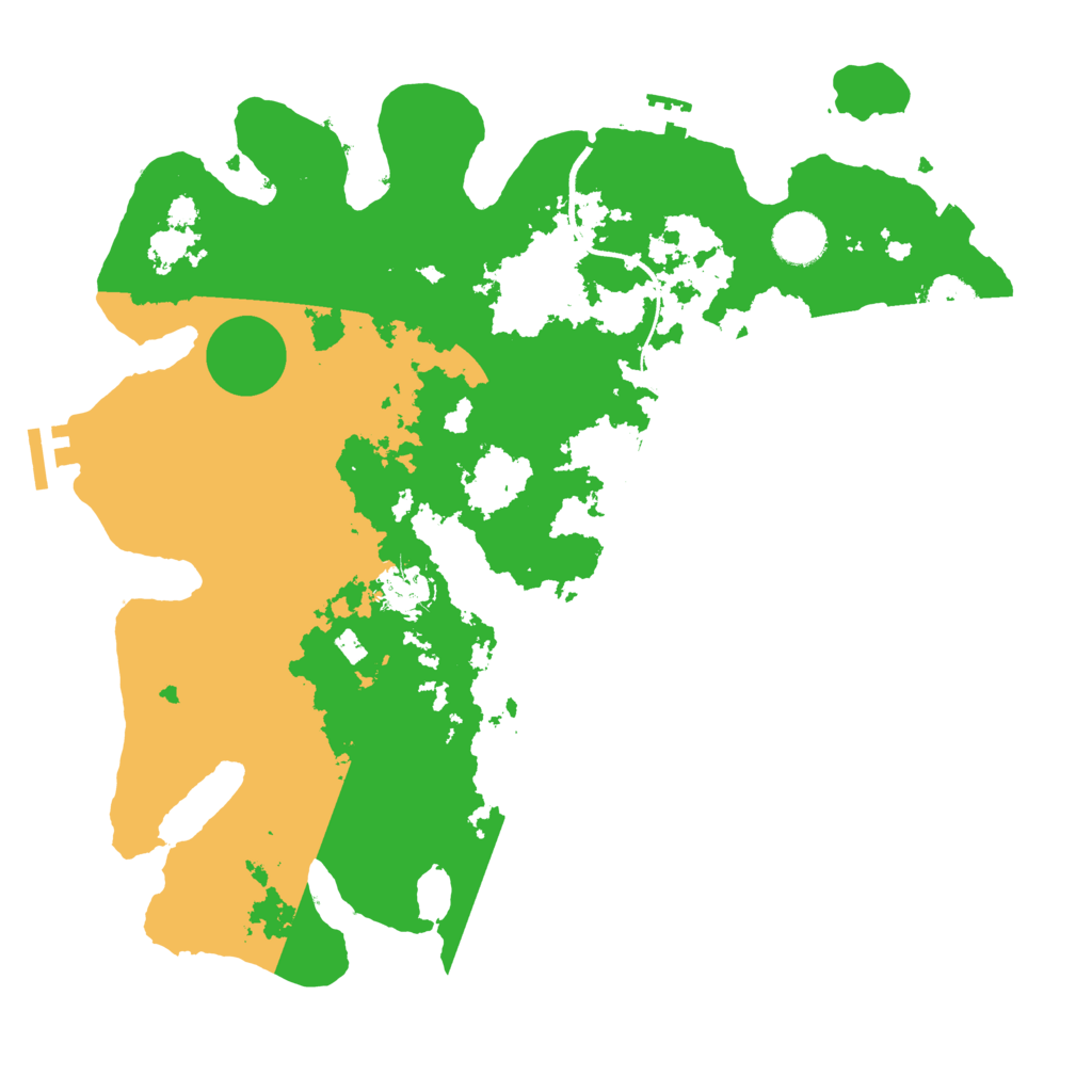 Biome Rust Map: Procedural Map, Size: 3600, Seed: 13435093