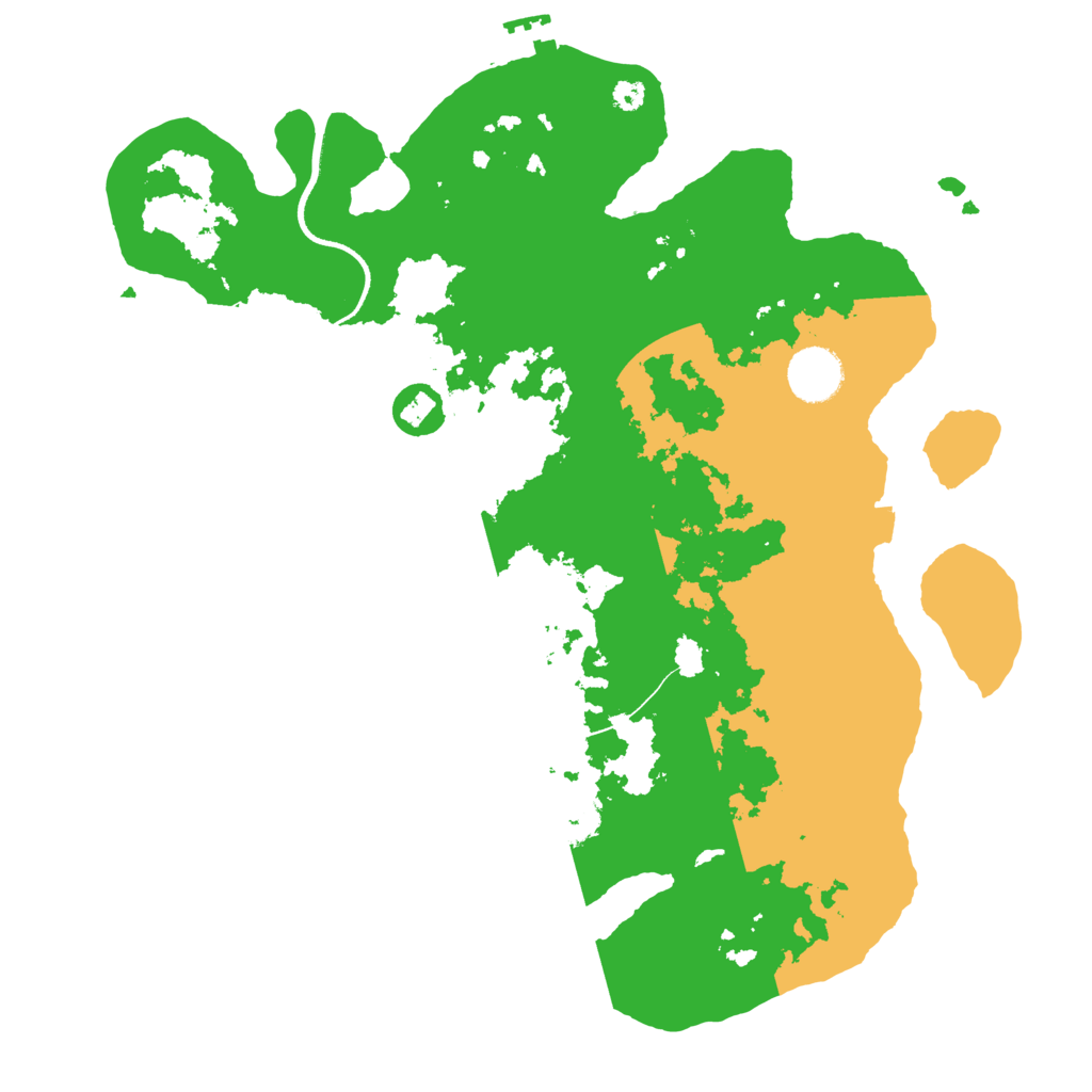 Biome Rust Map: Procedural Map, Size: 3500, Seed: 910