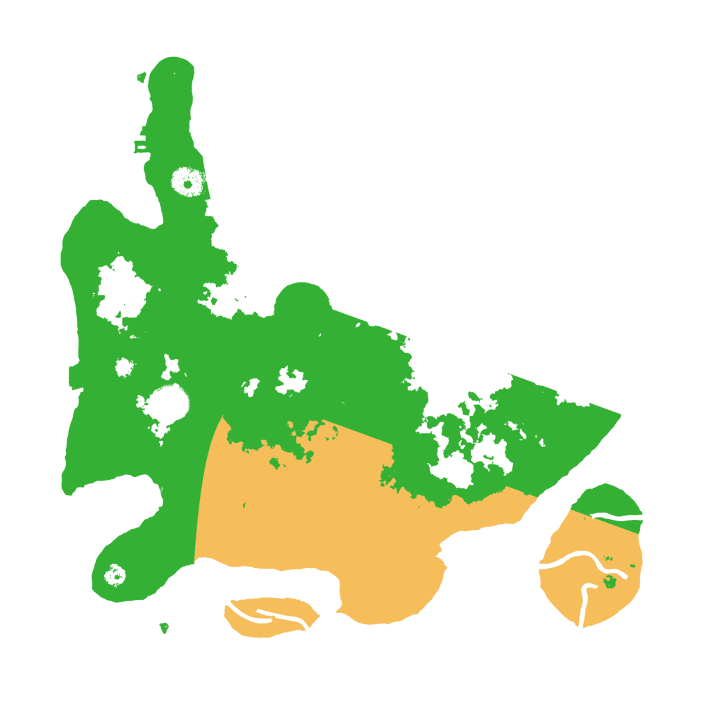 Biome Rust Map: Procedural Map, Size: 3500, Seed: 148192651