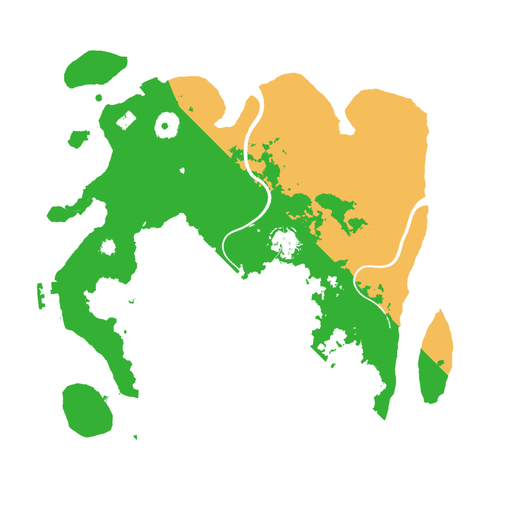 Biome Rust Map: Procedural Map, Size: 3000, Seed: 9157