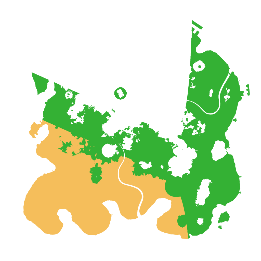 Biome Rust Map: Procedural Map, Size: 3500, Seed: 1131799640