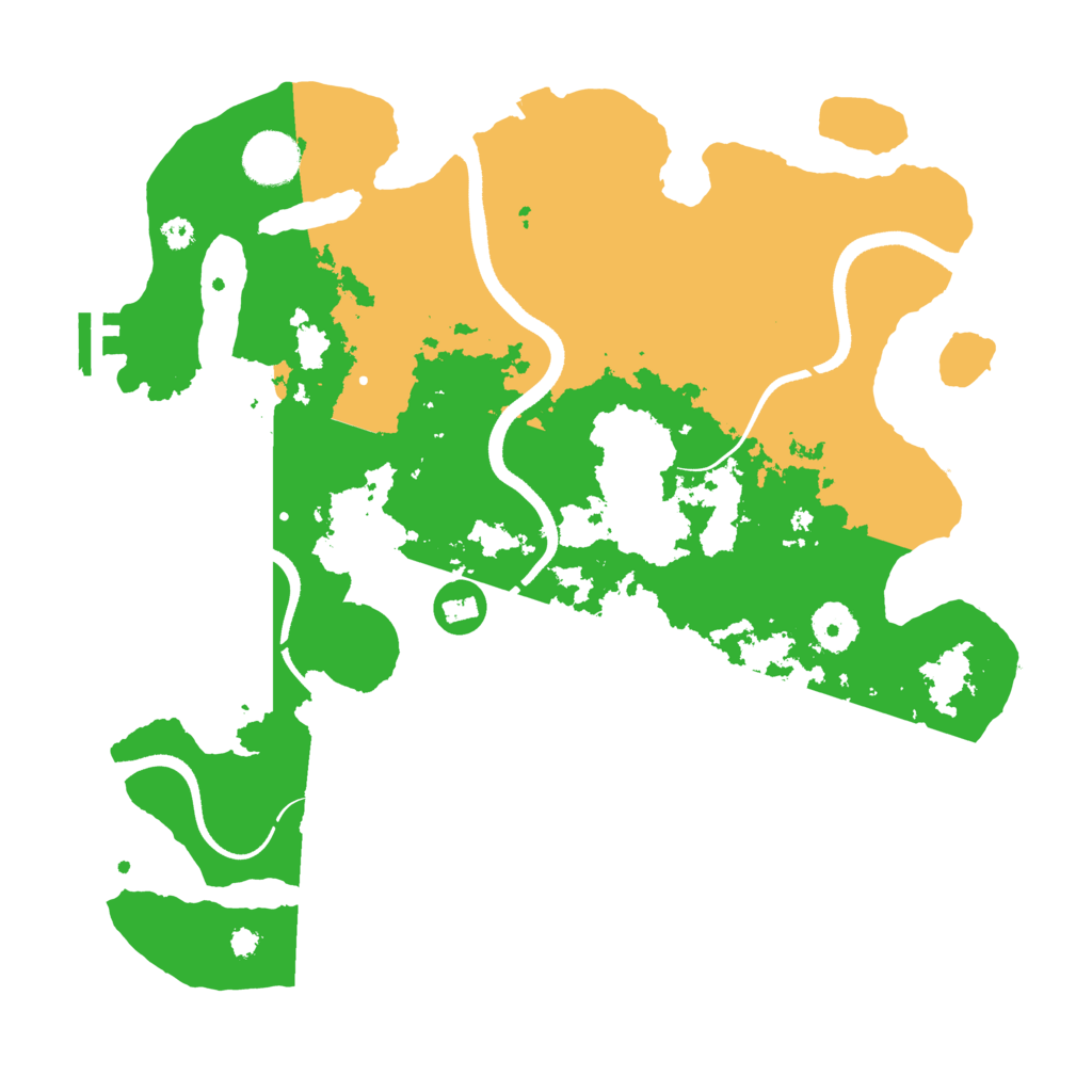 Biome Rust Map: Procedural Map, Size: 3500, Seed: 374909227