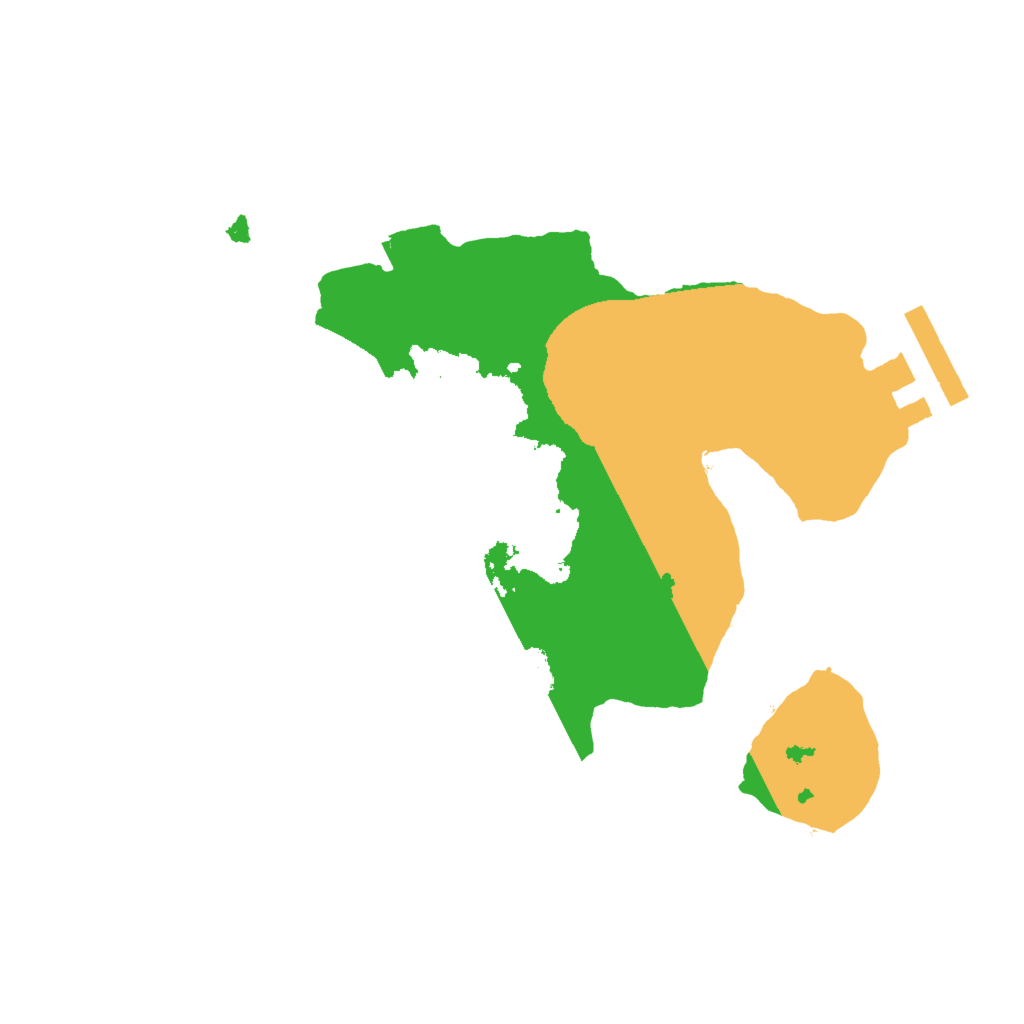 Biome Rust Map: Procedural Map, Size: 2000, Seed: 26472252