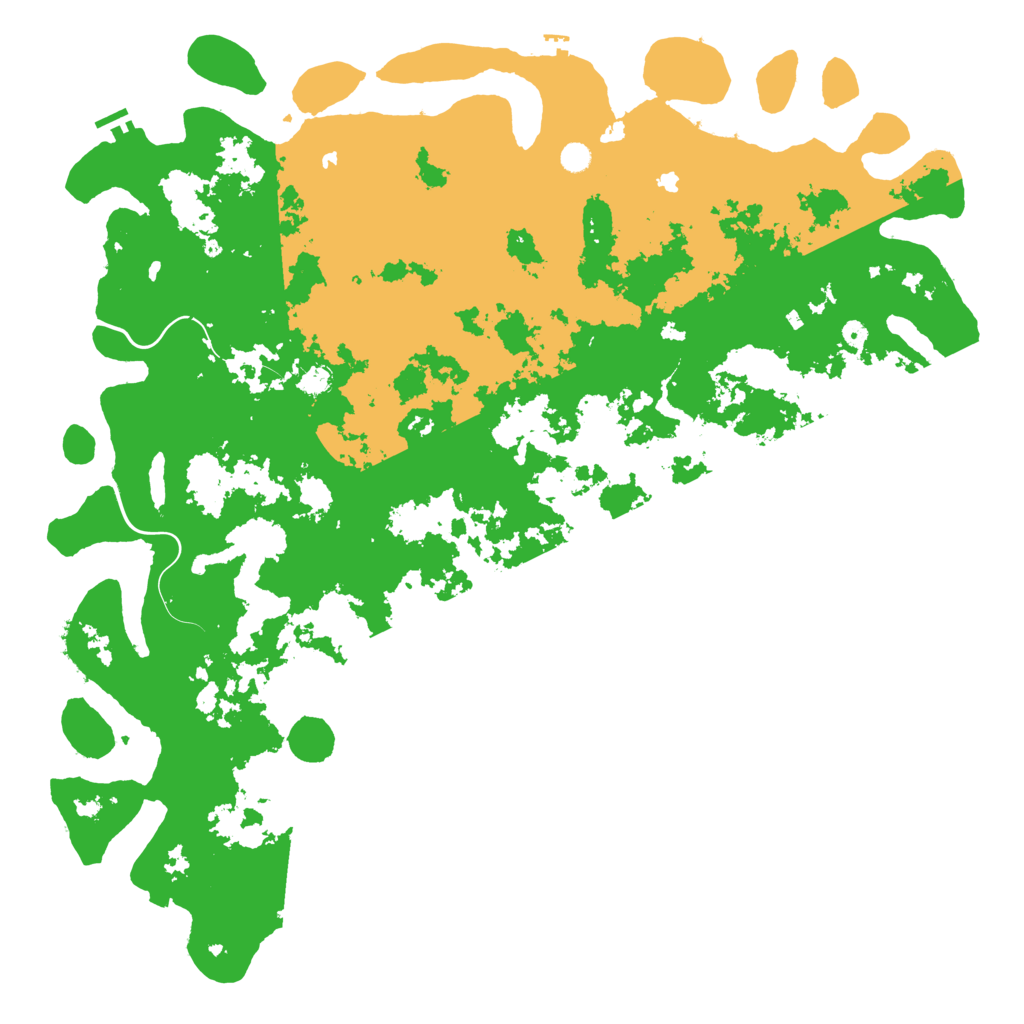 Biome Rust Map: Procedural Map, Size: 6000, Seed: 50569