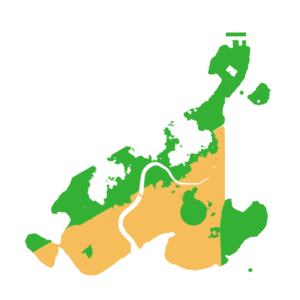 Biome Rust Map: Procedural Map, Size: 3000, Seed: 34857397