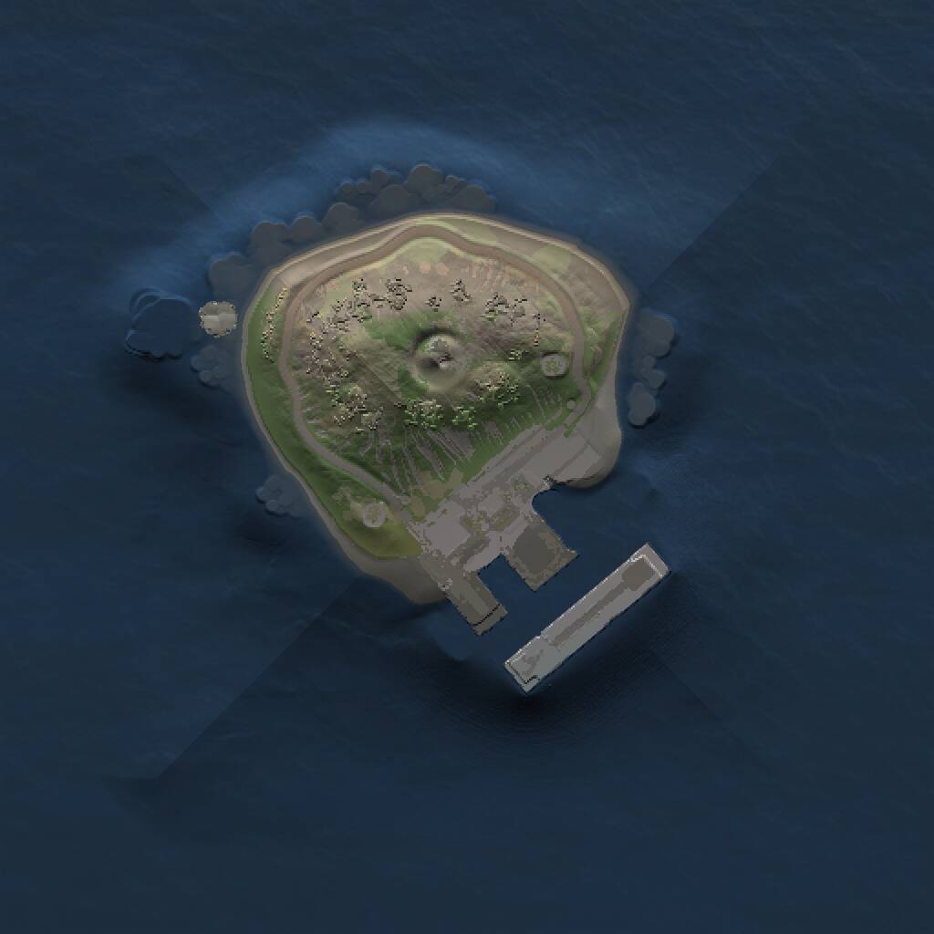 Rust Map: Procedural Map, Size: 1000, Seed: 264753568, 2 Monuments