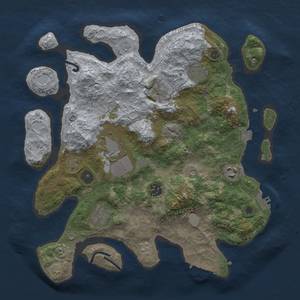 Thumbnail Rust Map: Procedural Map, Size: 3500, Seed: 1468012235, 15 Monuments