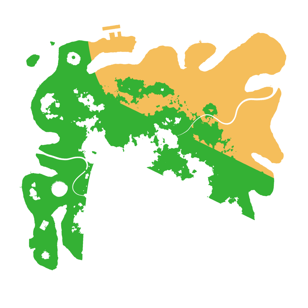 Biome Rust Map: Procedural Map, Size: 3500, Seed: 2457340