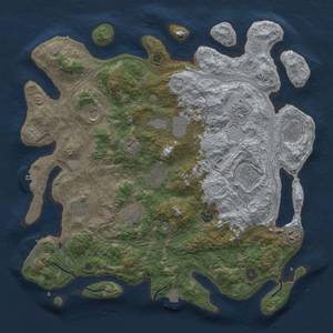 Thumbnail Rust Map: Procedural Map, Size: 4250, Seed: 699432917, 19 Monuments