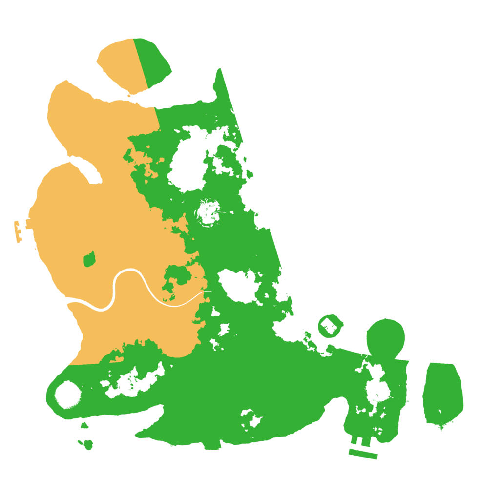 Biome Rust Map: Procedural Map, Size: 3500, Seed: 724621