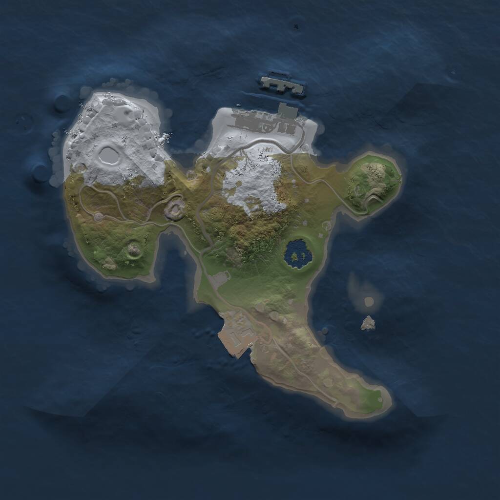 Rust Map: Procedural Map, Size: 1800, Seed: 1089445371, 2 Monuments