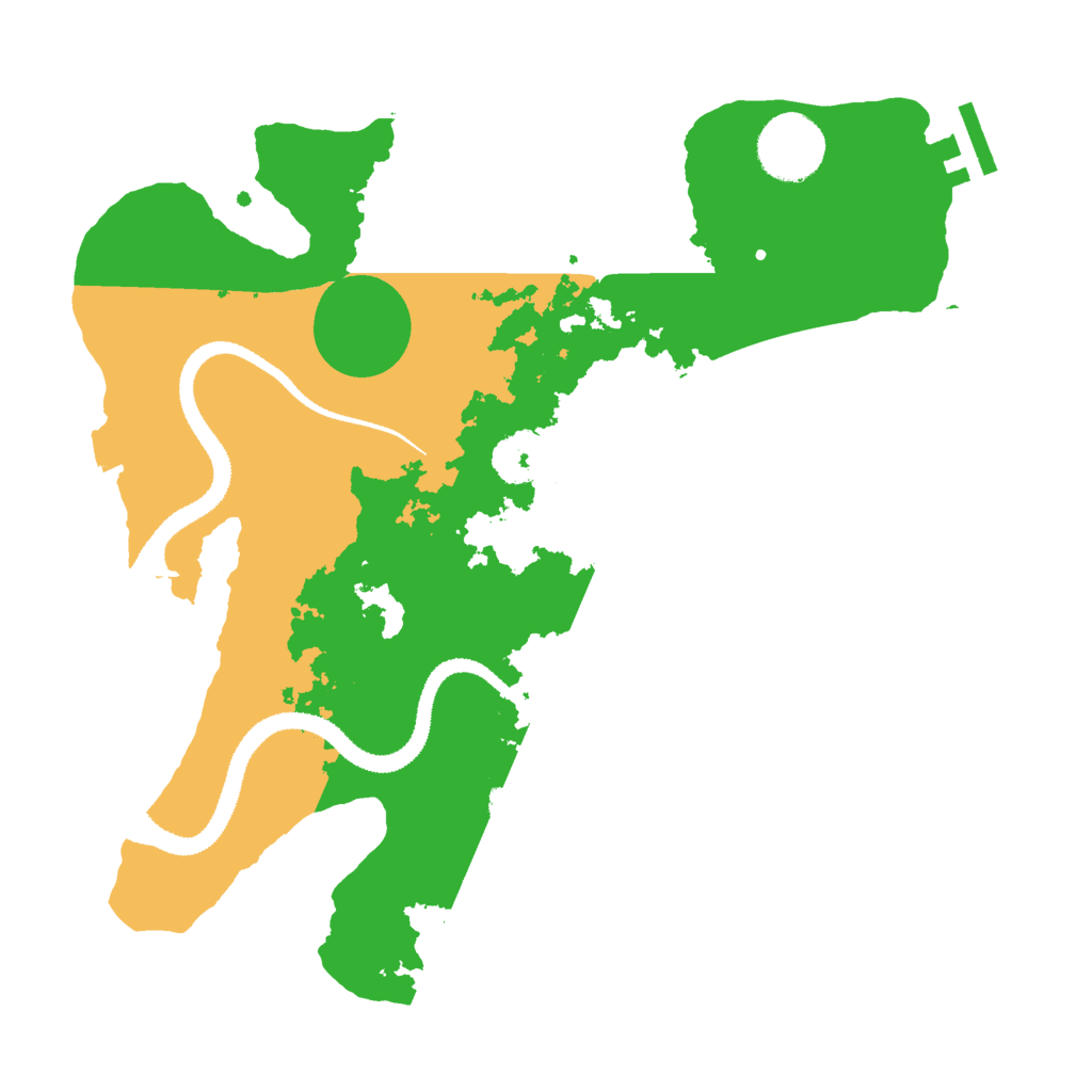 Biome Rust Map: Procedural Map, Size: 3000, Seed: 83132262