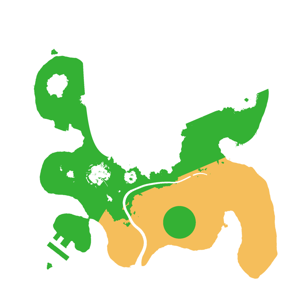 Biome Rust Map: Procedural Map, Size: 2500, Seed: 1611466601