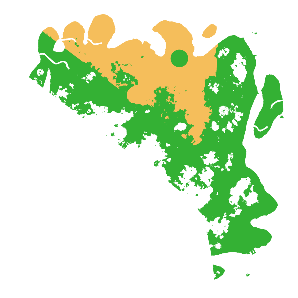 Biome Rust Map: Procedural Map, Size: 4500, Seed: 46765