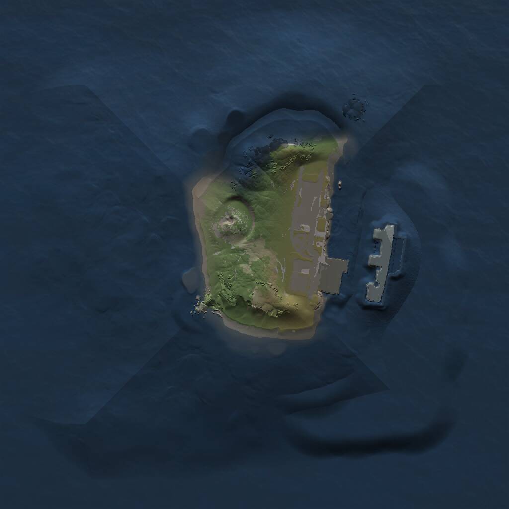 Rust Map: Procedural Map, Size: 1000, Seed: 144580060, 2 Monuments