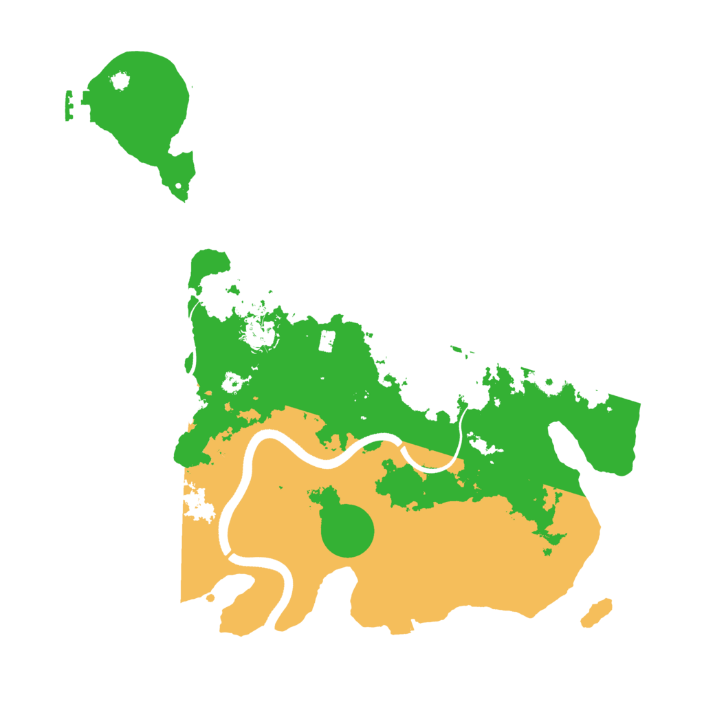 Biome Rust Map: Procedural Map, Size: 3500, Seed: 969192338