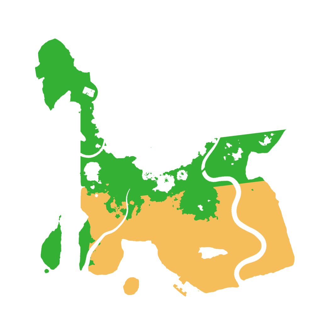 Biome Rust Map: Procedural Map, Size: 3000, Seed: 2458352