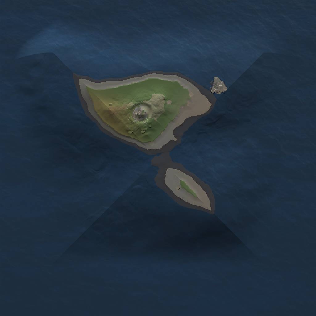 Rust Map: Procedural Map, Size: 1000, Seed: 140014939, 3 Monuments