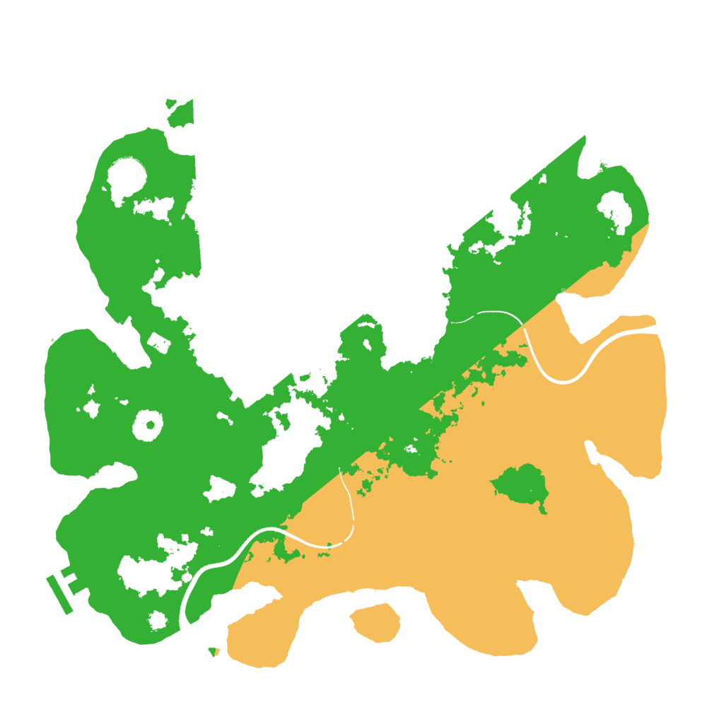 Biome Rust Map: Procedural Map, Size: 3500, Seed: 432944441