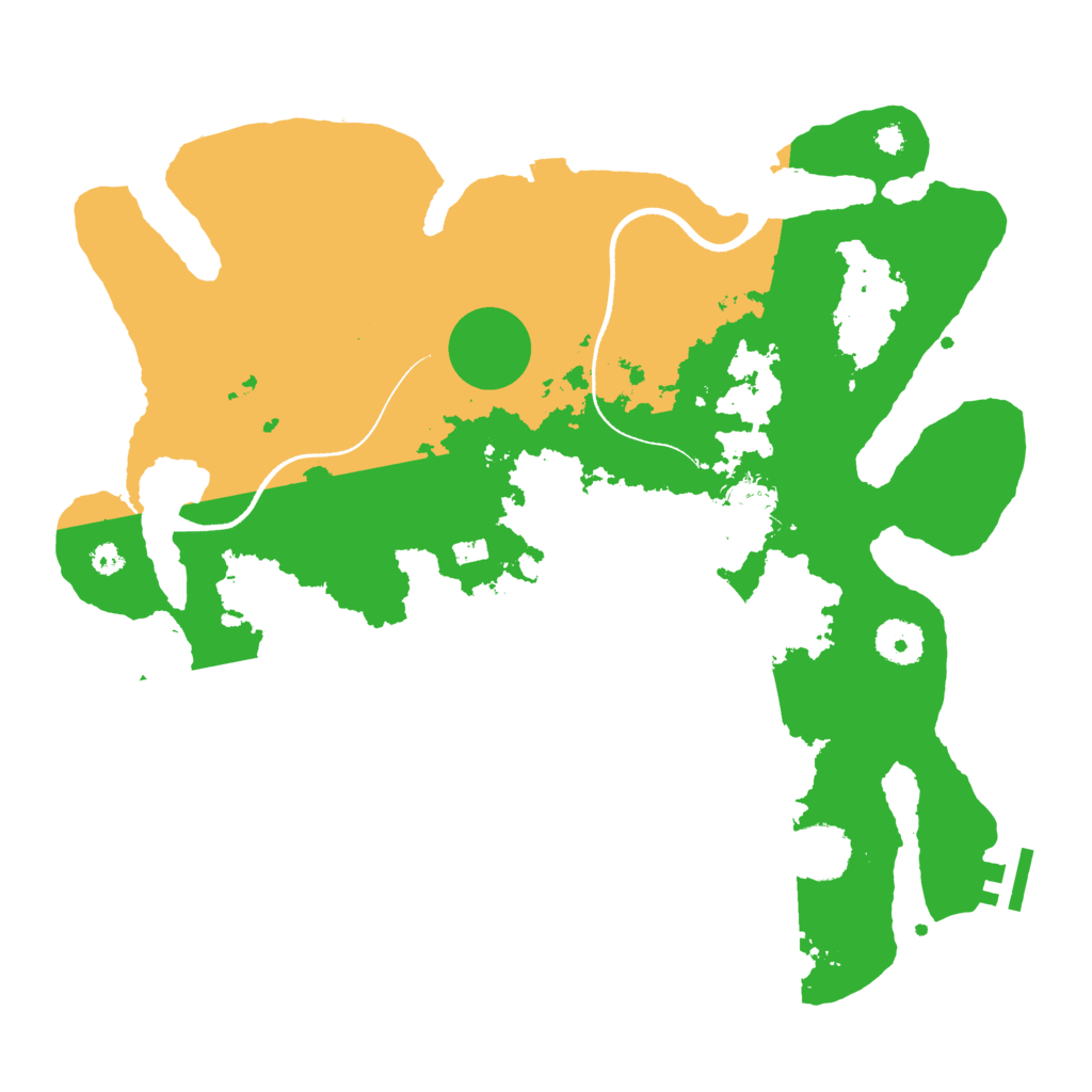 Biome Rust Map: Procedural Map, Size: 3500, Seed: 919885754