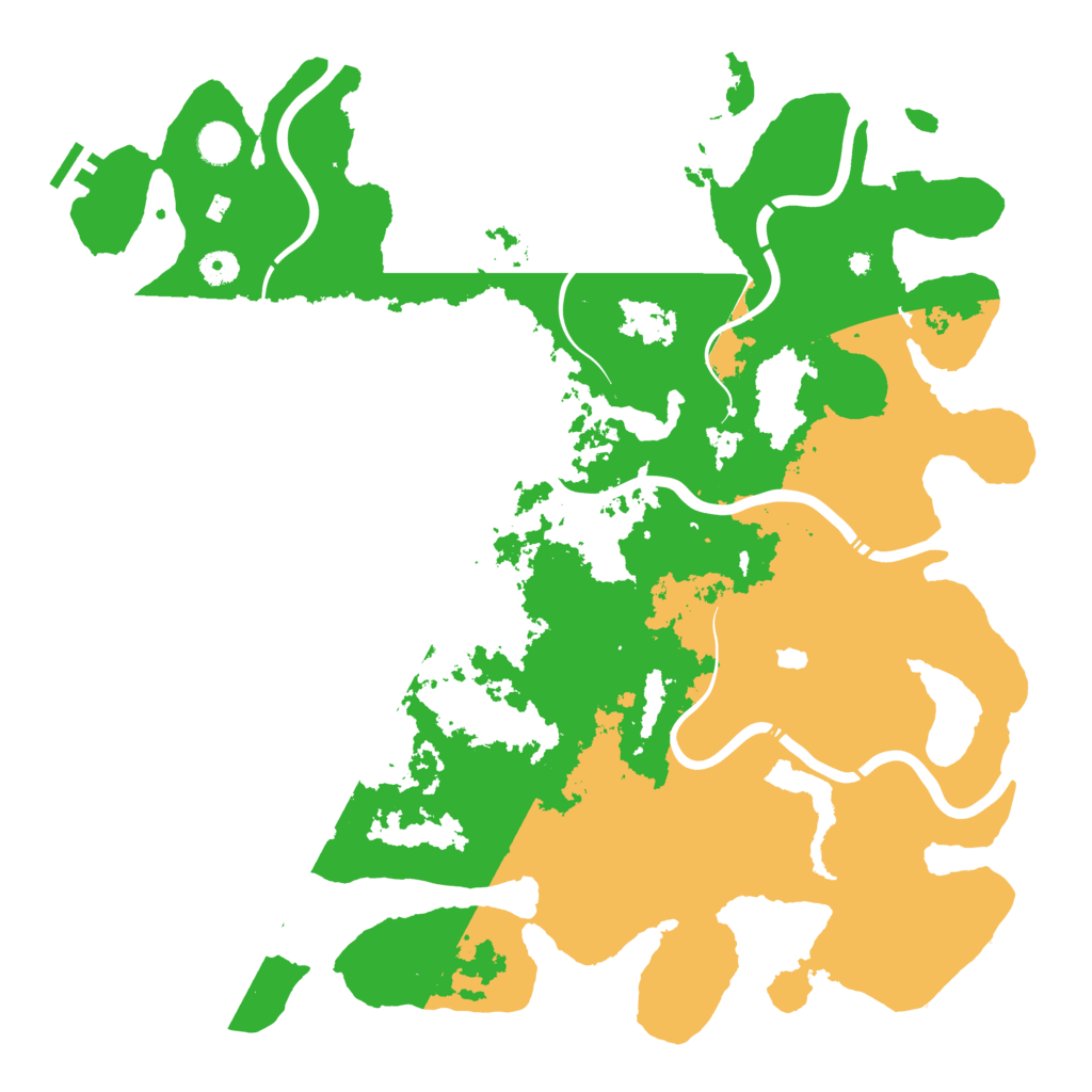 Biome Rust Map: Procedural Map, Size: 4450, Seed: 4554