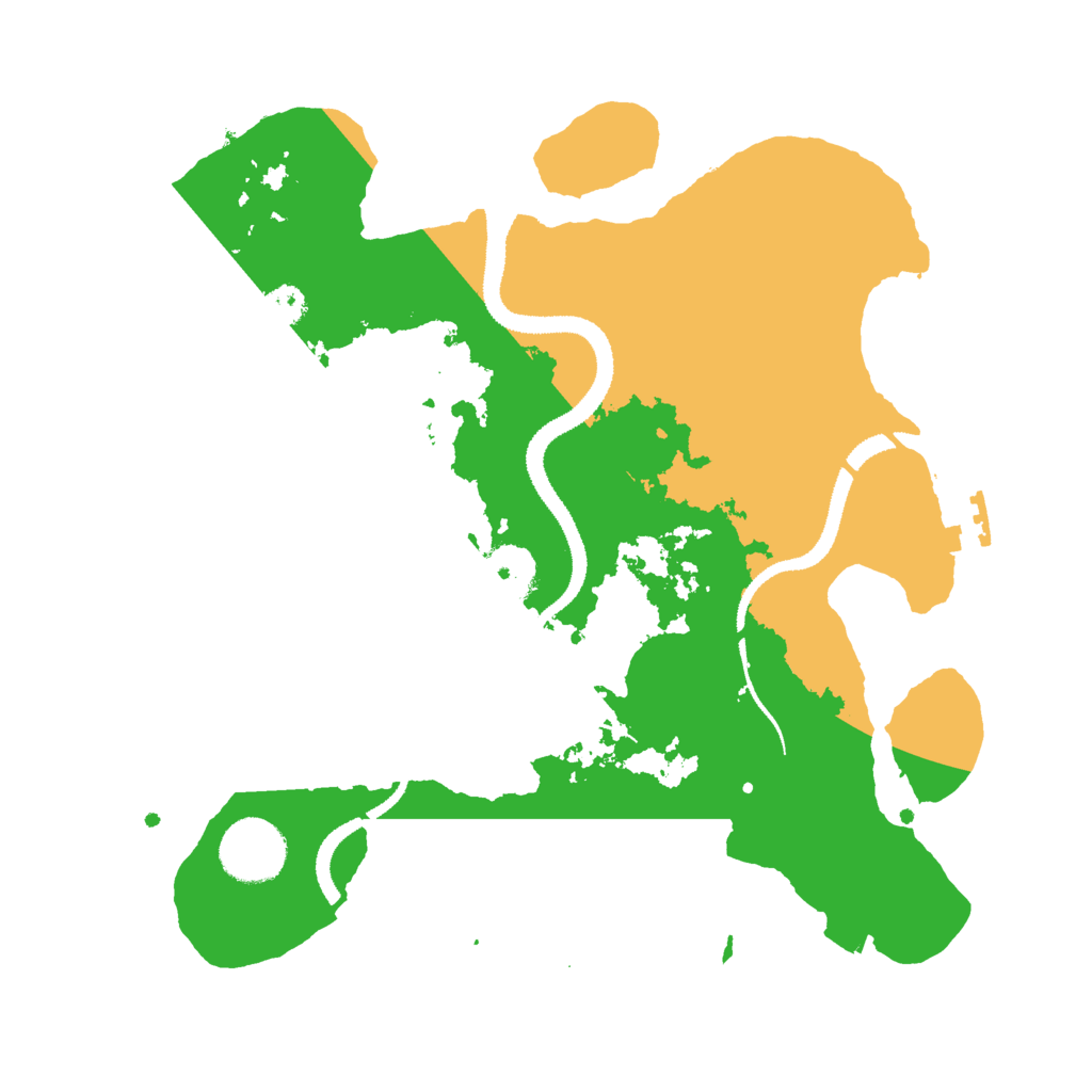 Biome Rust Map: Procedural Map, Size: 3000, Seed: 9846422