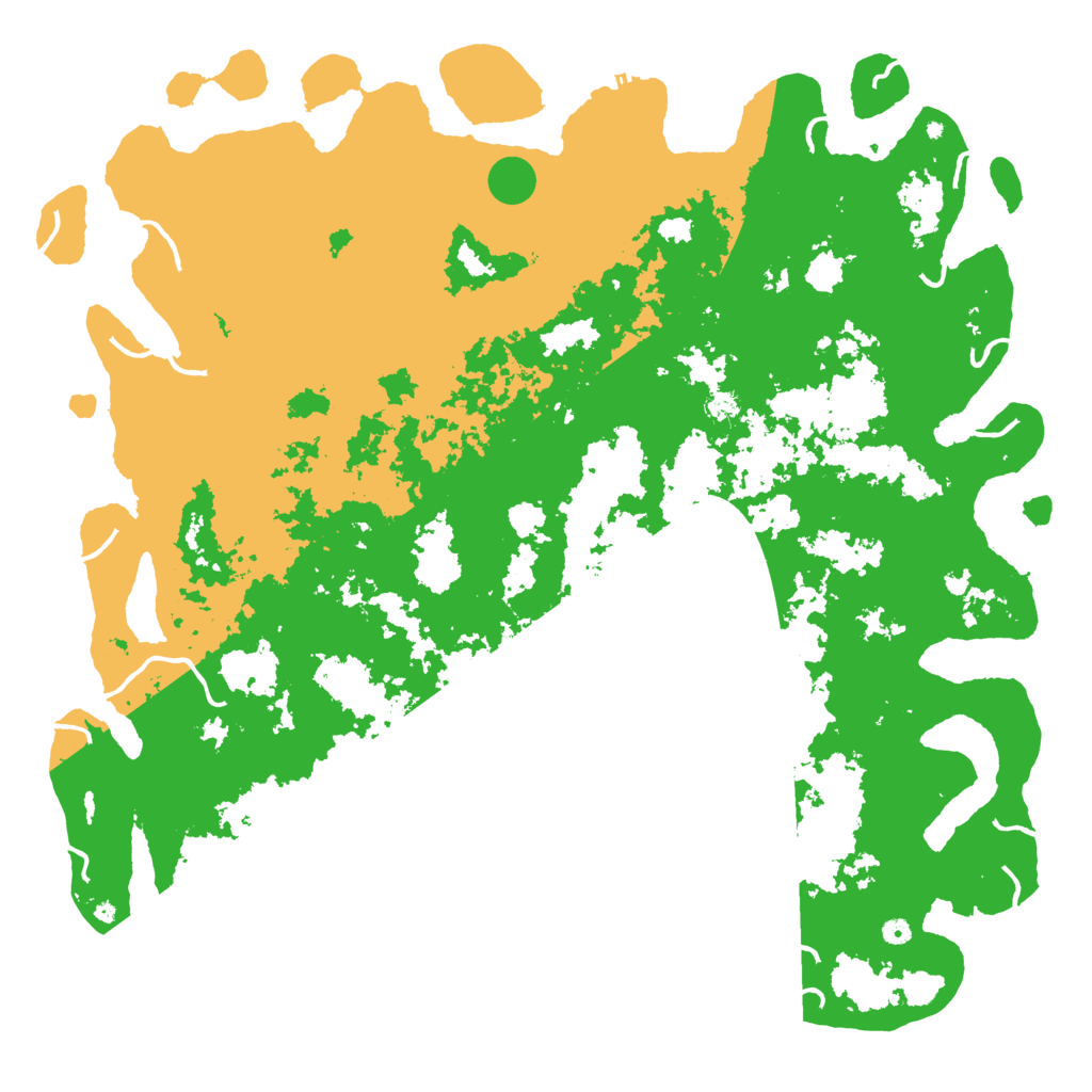 Biome Rust Map: Procedural Map, Size: 6000, Seed: 1001424783