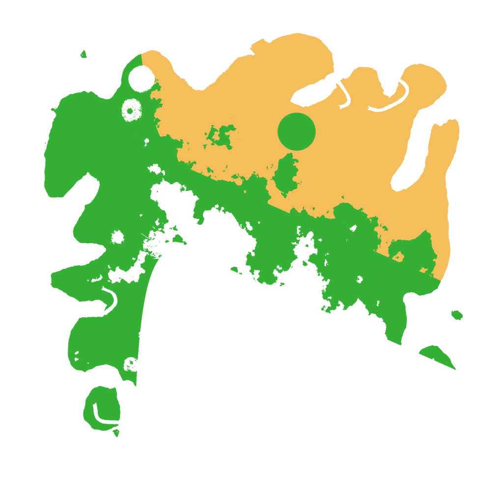 Biome Rust Map: Procedural Map, Size: 3500, Seed: 118943199