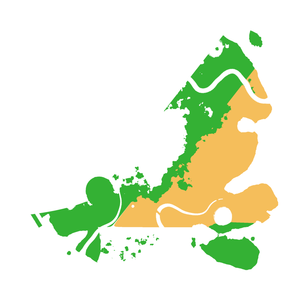 Biome Rust Map: Procedural Map, Size: 3000, Seed: 1057420592