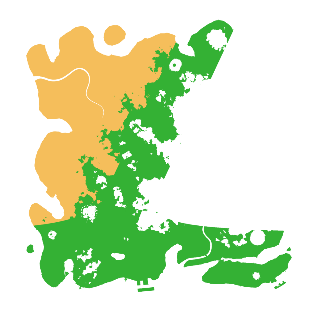 Biome Rust Map: Procedural Map, Size: 3800, Seed: 622276845