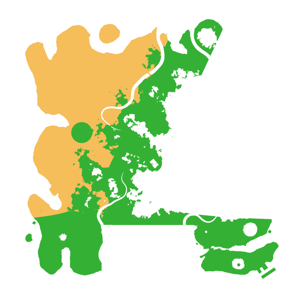 Biome Rust Map: Procedural Map, Size: 3800, Seed: 622276845