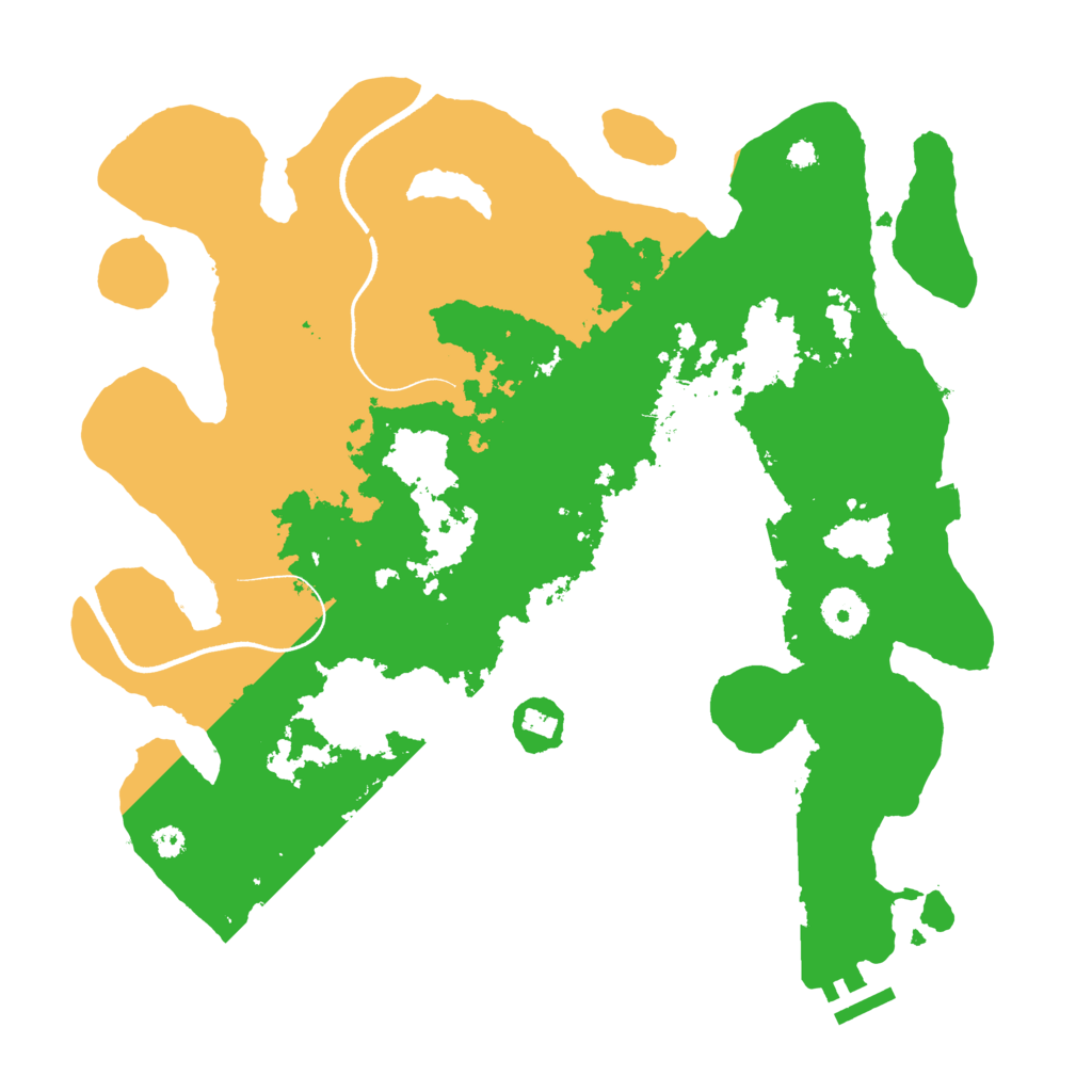 Biome Rust Map: Procedural Map, Size: 3500, Seed: 1217019300