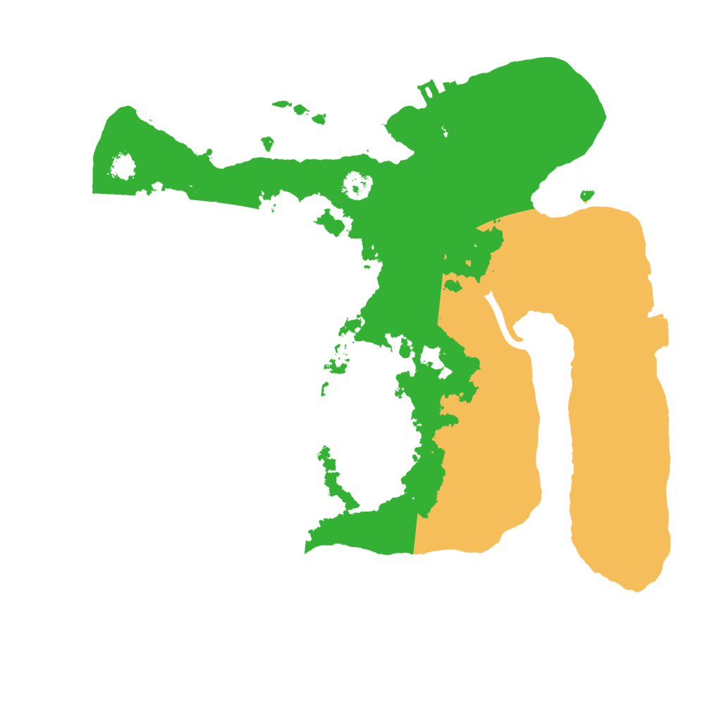 Biome Rust Map: Procedural Map, Size: 2600, Seed: 1386526079