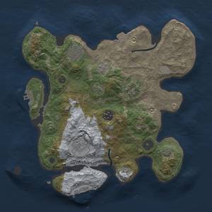 Thumbnail Rust Map: Procedural Map, Size: 3000, Seed: 1329237444, 12 Monuments