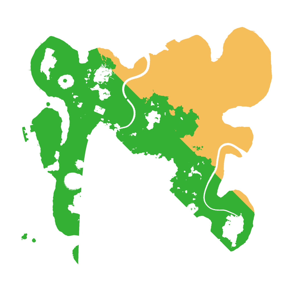 Biome Rust Map: Procedural Map, Size: 3000, Seed: 1329237444