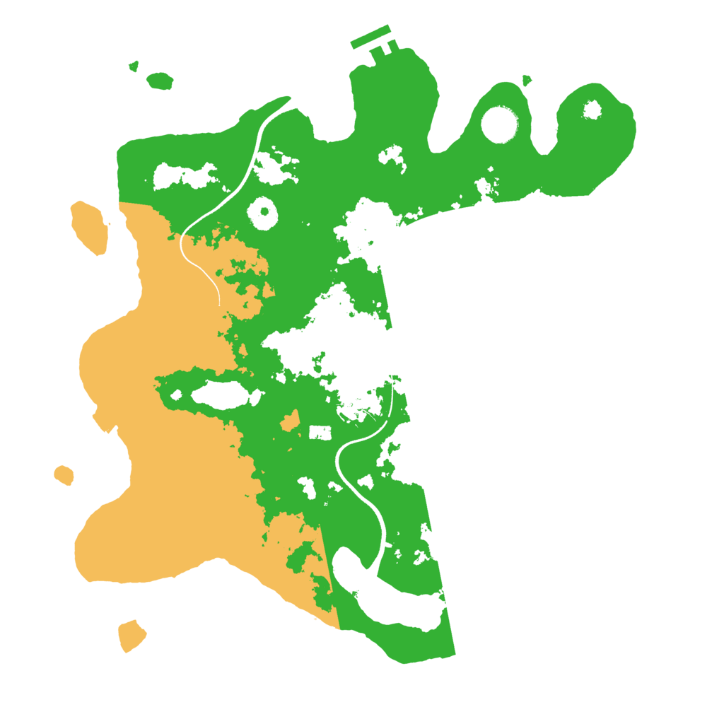 Biome Rust Map: Procedural Map, Size: 3500, Seed: 1697649179