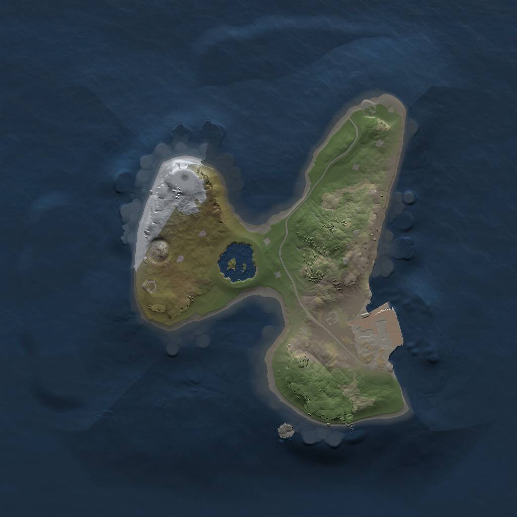 Rust Map: Procedural Map, Size: 1350, Seed: 161666998, 1 Monuments