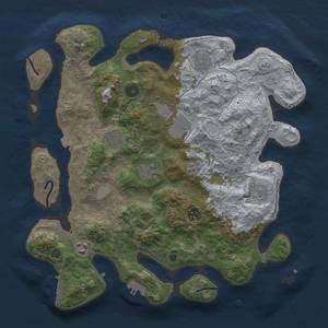 Thumbnail Rust Map: Procedural Map, Size: 3700, Seed: 85603951, 16 Monuments