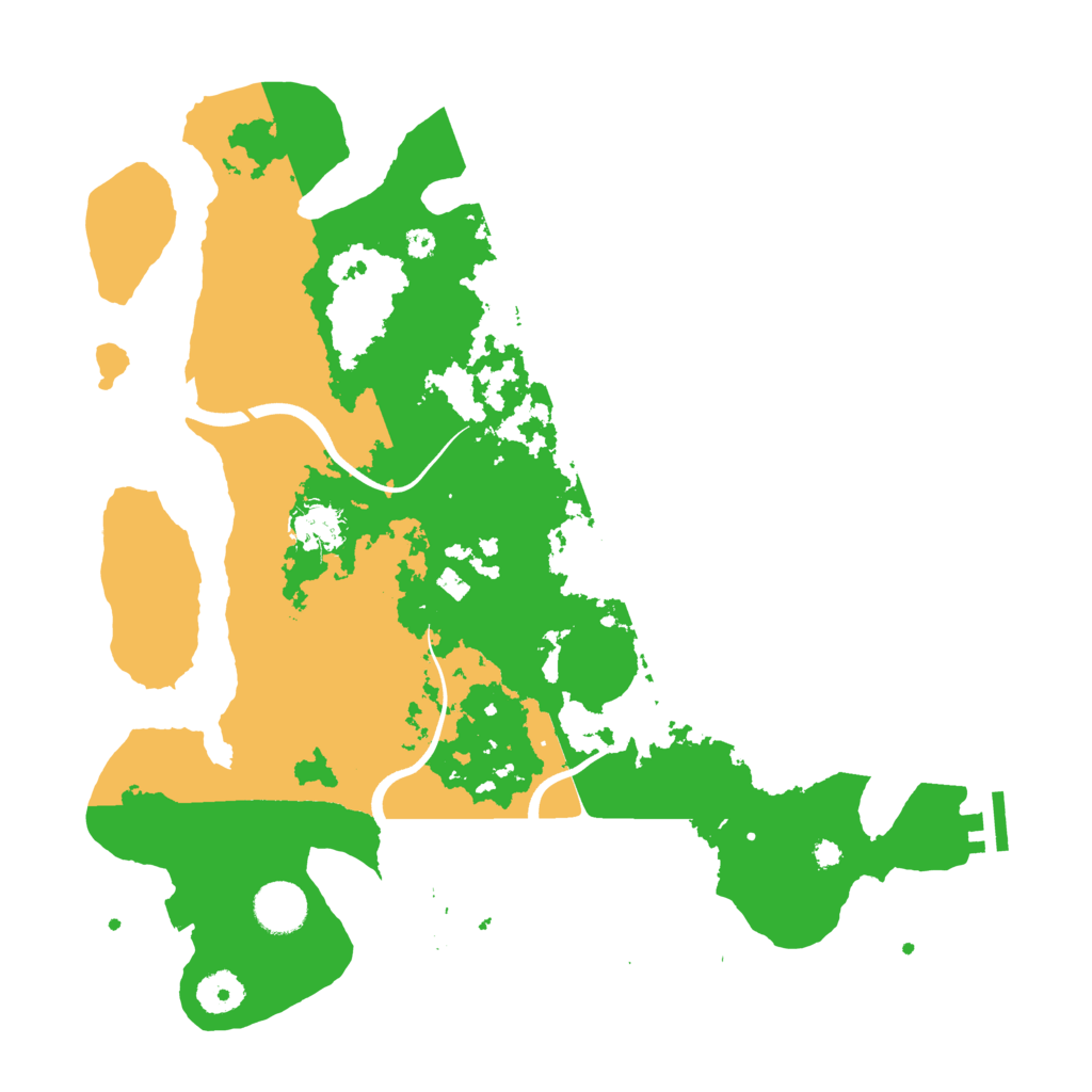 Biome Rust Map: Procedural Map, Size: 3700, Seed: 85603951