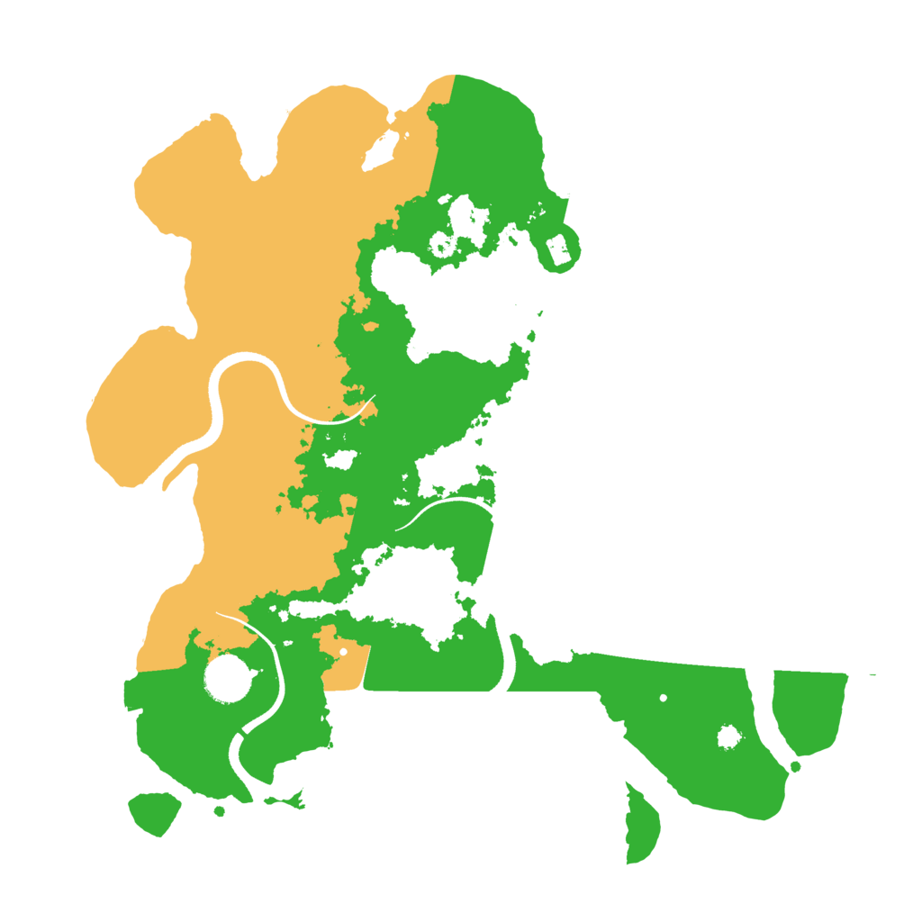 Biome Rust Map: Procedural Map, Size: 3500, Seed: 448051061