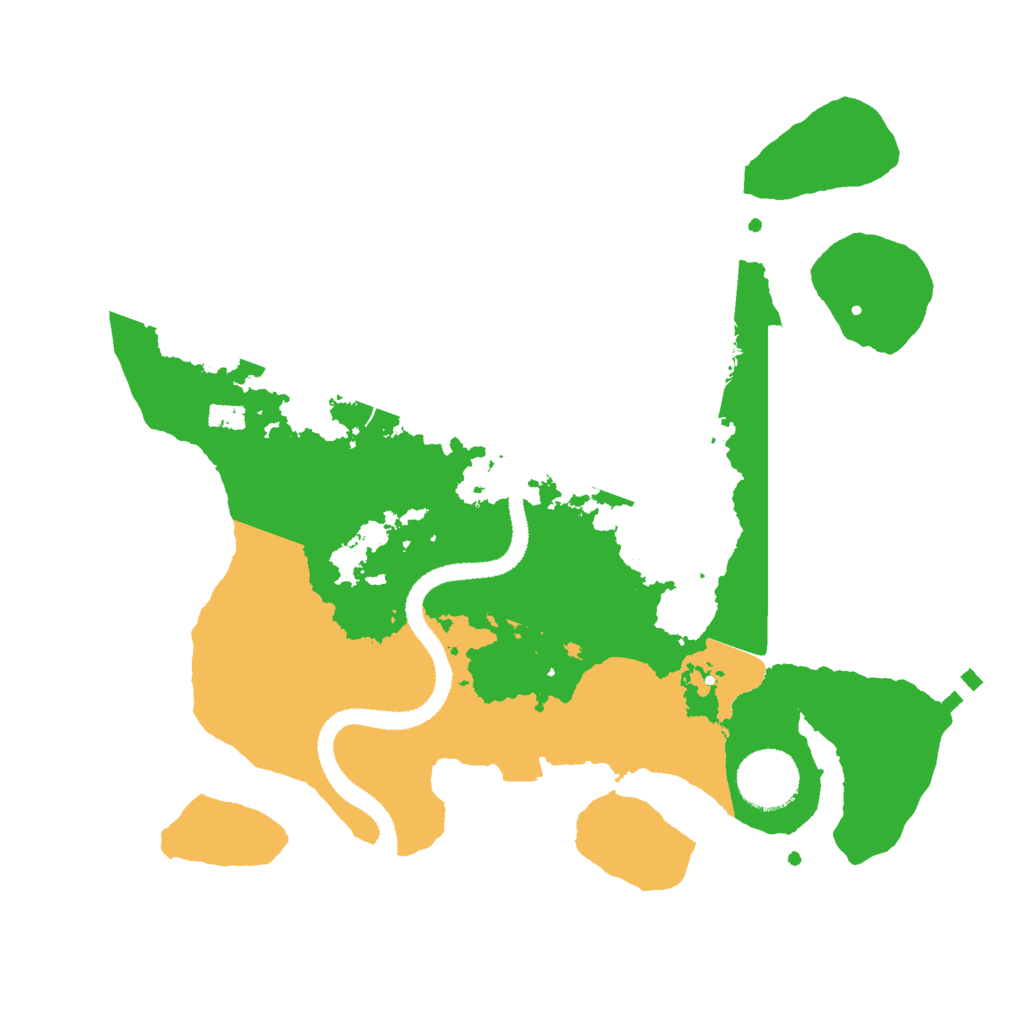 Biome Rust Map: Procedural Map, Size: 3000, Seed: 18488